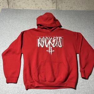 Houston Rockets NBA Official Ultra Game Red Pullover Hoodie Mens Size L